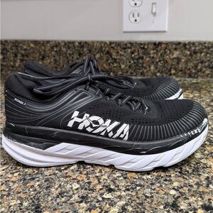 Hoka ladies  Black Bondi 7 Running Shoes size 8.5